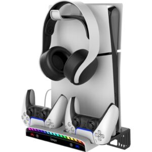 iPega P5S011 Stojan na Stenu pre PS5/PS5 Slim/PS5 Pro s nabíjačkou pre DualSense