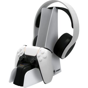 snakebyte PS5 Dual Charge 5 & Headset Stand™ (white)