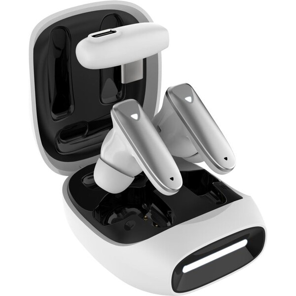 FIXED Game Pods TWS herné slúchadlá (kompatibilné s PS5/PS4/Nintendo Switch 1) biela