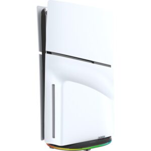 iPega P5S035SAH vertikálny stojan s USB-A a RGB pre PS5 Slim/PS5 Pre čierny