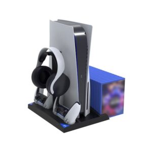 iPega P5013 nabíjacia a chladacia stanica pre PS5 čierna