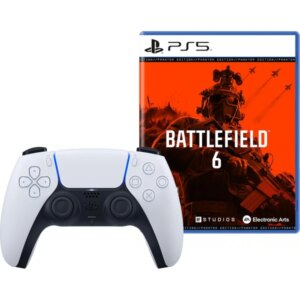 Bezdrôtový ovládač DualSense biely + Battlefield 6 Phantom Edition (PS5)