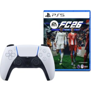 Bezdrôtový ovládač DualSense biely + EA Sports FC 26 (PS5)