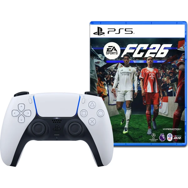 Bezdrôtový ovládač DualSense biely + EA Sports FC 26 (PS5)